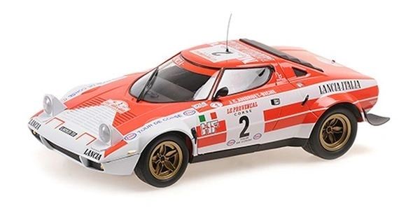 MINICHAMPS 1:18 - LANCIA STRATOS Marlb0r0 Tour de Corse 1974 WINNER Andruet-Biche