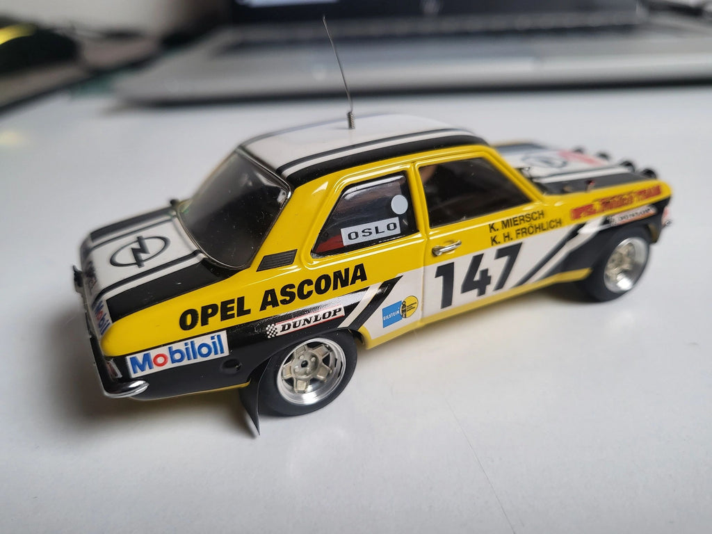 SCHUCO 1:43 - OPEL Ascona A Gr.2 Opel Frohlich Team Miersch-Frohlich Rallye Montecarlo 1973