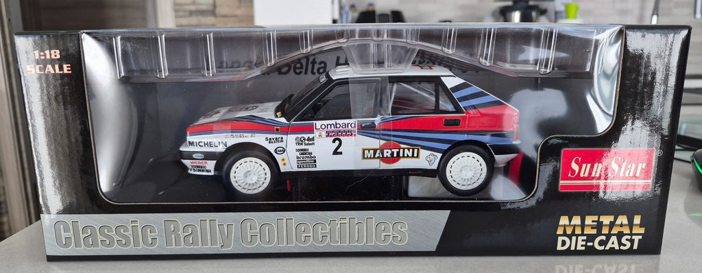SUNSTAR 1:18 - 3110 - Lancia Delta HF Integrale 8V Martini RAC Rally 1988 Alen