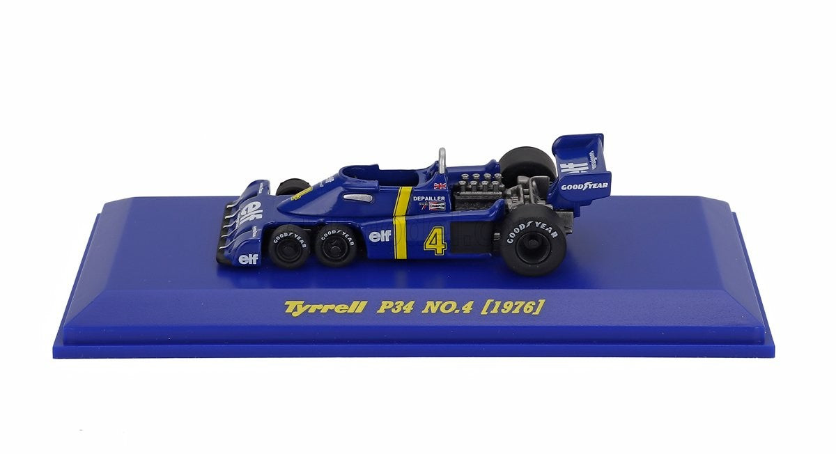 1/64 KYOSHO - TYRRELL F1 P34 ELF 6-WHEELS #4 SEASON 1976 DEPAILLER