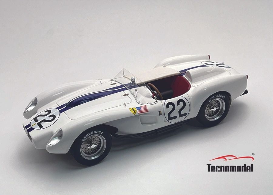 TECNOMODEL - 1:18 Ferrari 250 TR Pontoon Fender 24h Le Mans 1958 #22 Hugus-Erickson w/case