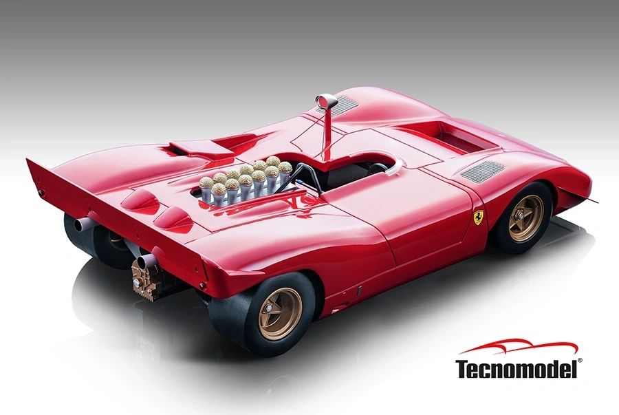 TECNOMODEL - 1:18 Ferrari 612P Can-Am press red 1969