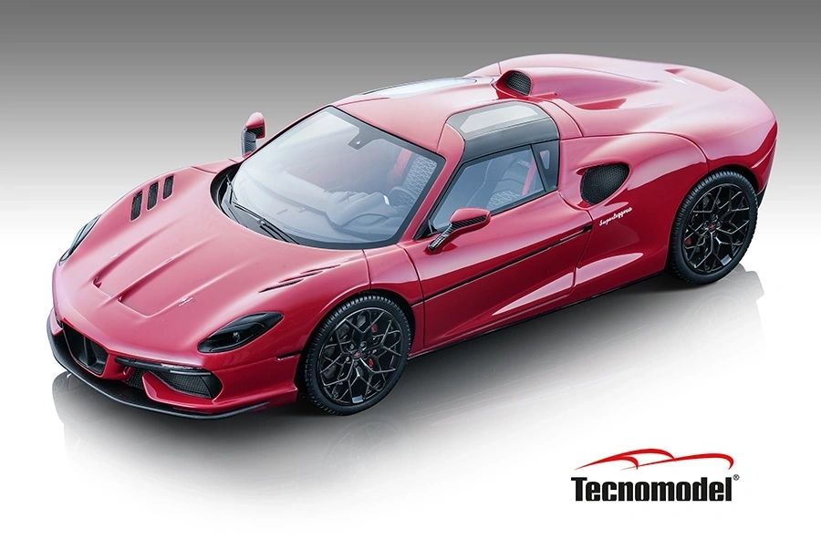 TECNOMODEL - 1:18 Touring Superleggera Arese RH95 Metallic Red-Gloss White 2021