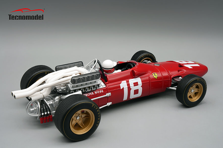 TECNOMODEL - 1:18 - Ferrari 312 F1-67 1967 Monaco GP Lorenzo Bandini #18 w/pilot