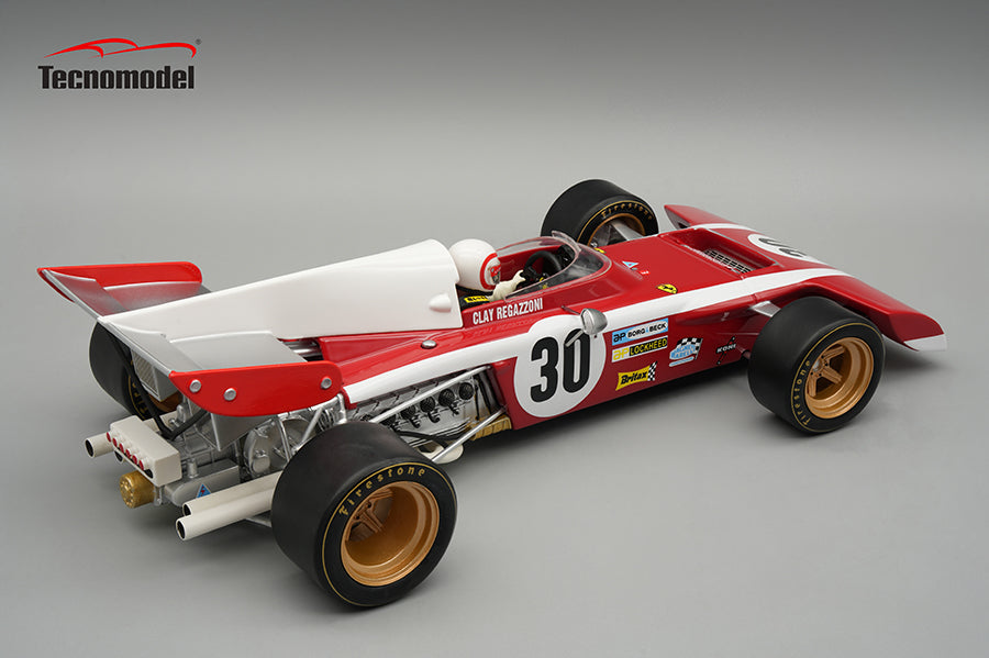 TECNOMODEL - 1:18 - Ferrari 312 B2 1972 Qualifiche Belgium GP Clay Regazzoni w/pilot