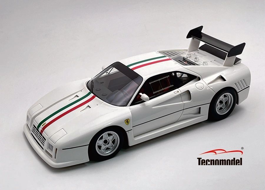 TECNOMODEL - 1:18 Ferrari 288 GTO Evoluzione 1985 white Italian flag stripe