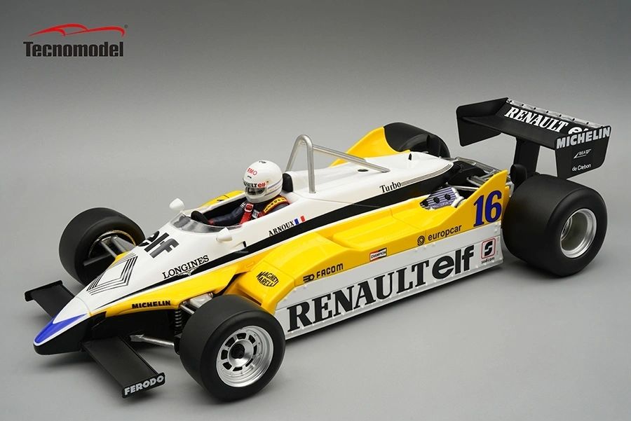 TECNOMODEL - 1:18 Renault RE30B Winner GP Italia 1982 René Arnoux w/pilot