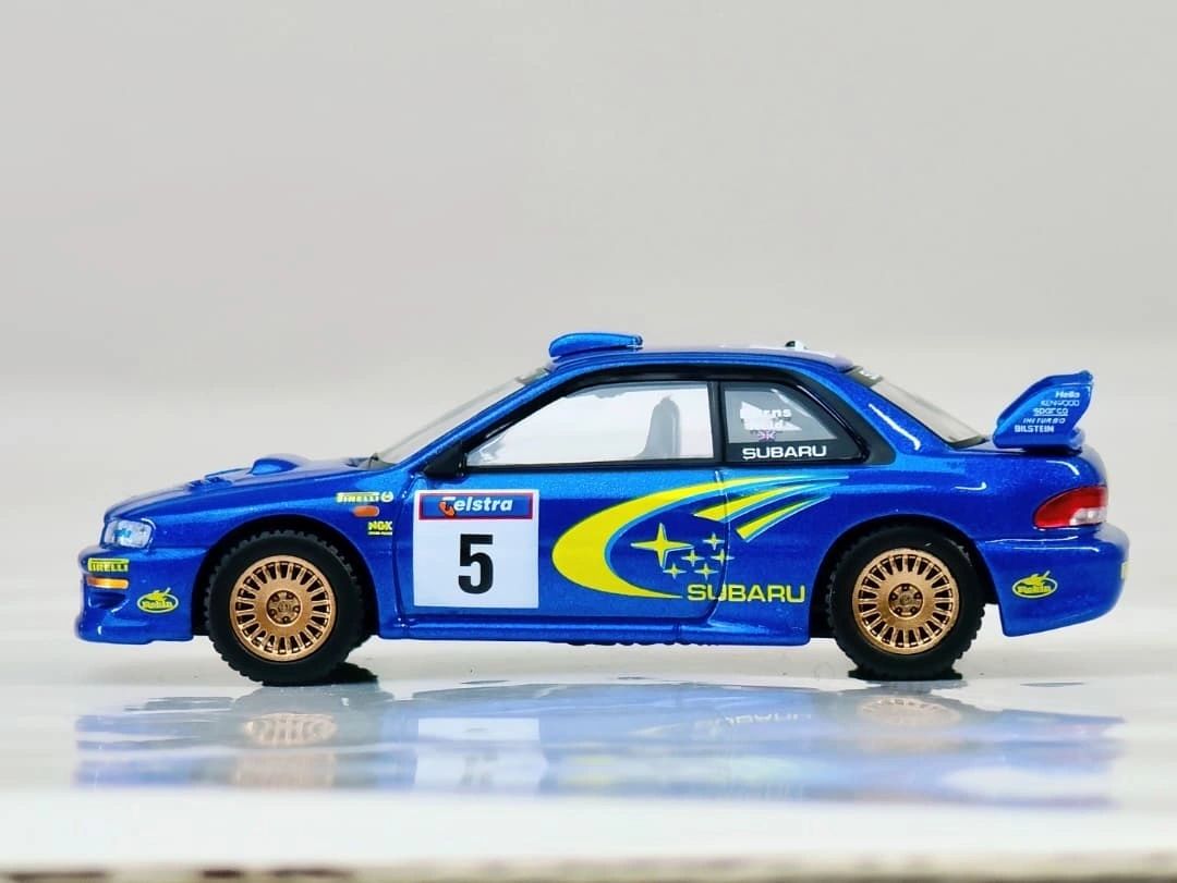 MINI GT - 1:64 - Subaru Impreza WRC99 Prodrive Rally Australia '99 winner Burns-Reid