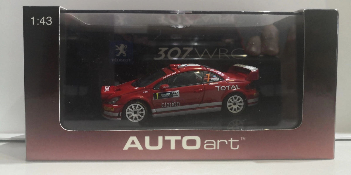 AUTOART 1:43 - Peugeot 307 WRC Rally Deutschland M.Gronholm-T.Rautiainen #7 night version