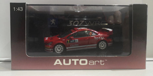 AUTOART 1:43 - Peugeot 307 WRC Rally Deutschland M.Gronholm-T.Rautiainen #7 night version