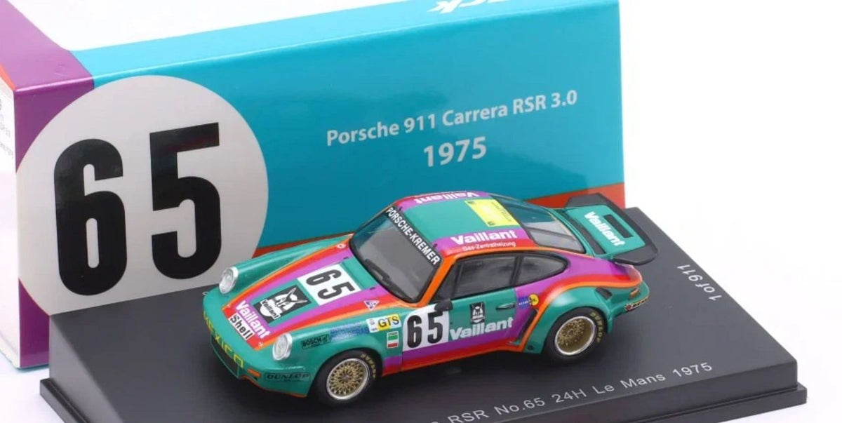 Sparky 1/64 - PORSCHE 911 Carrera RSR 3.0 Vaillant 24h Le Mans 1975 #65