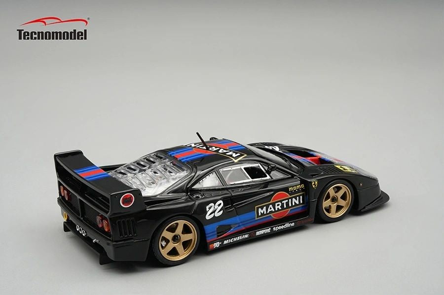 TECNOMODEL 1:43 - Ferrari F40 LM 1996 Martini black livery #22