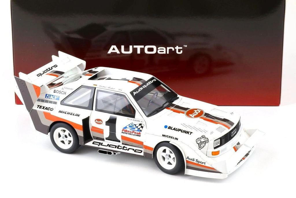 AUTOART - Audi Sport Quattro S1 Pikes Peak 1987 Vincitore #1 Röhrl