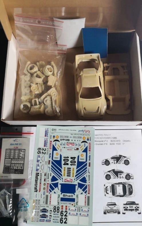 BBA DESIGN RESIN KIT 1:24 - Ford RS200 Gr.B season 1986