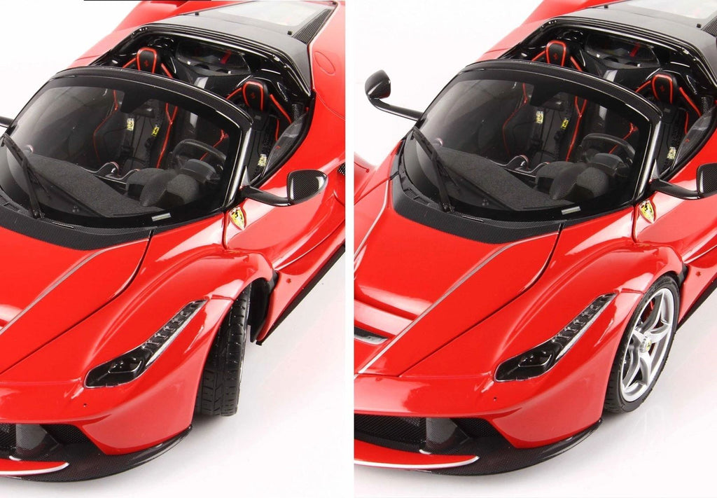 BBR - 1:18 - Ferrari LaFerrari "Aperta" Rosso Corsa 322 DIECAST FULL OPEN!