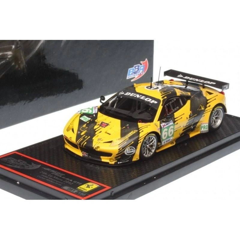BBR 1:43 - Ferrari 458 GTE pro 24h Le Mans 2012 #66