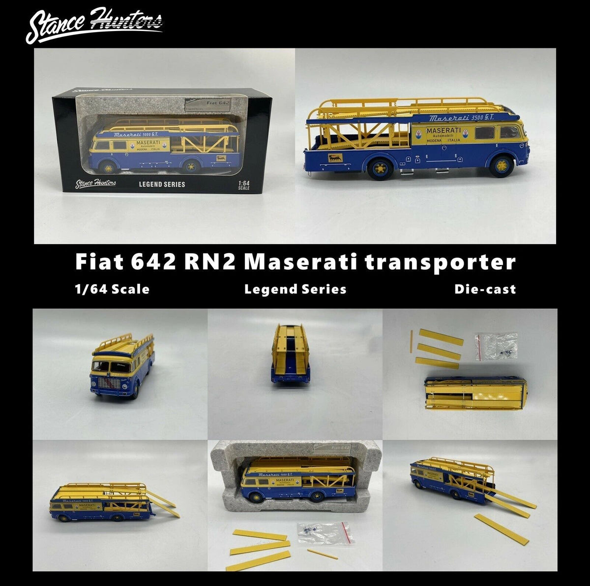 STANCE HUNTERS 1:64 FIAT Bartoletti 642 RN2 Maserati transporter