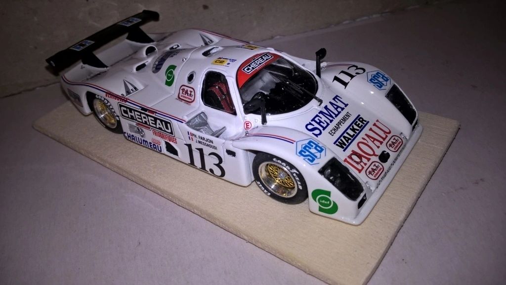 JPS 1:43 - Cougar Porsche C20 "CHEREAU" Le Mans '91 #113 Handbuilt resin kit