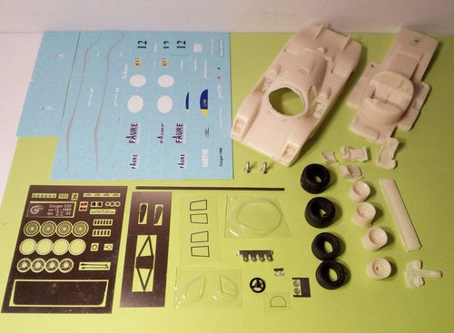 GCAM 1:43 - Cougar Porsche C22 Gr.C COURAGE COMP. Le Mans '89 #12 Resin kit to built