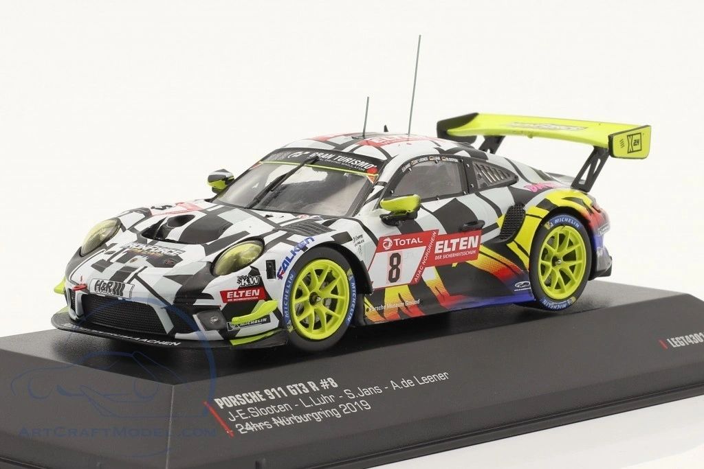 IXO 1:43 - Porsche 911 GT3 R #8 24h Nürburgring 2019 Iron Force
