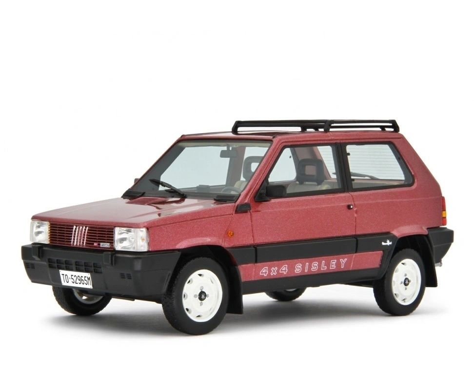 LAUDORACING - 1:18 - FIAT PANDA 4X4 SISLEY 2* serie 1989 Rosso met.