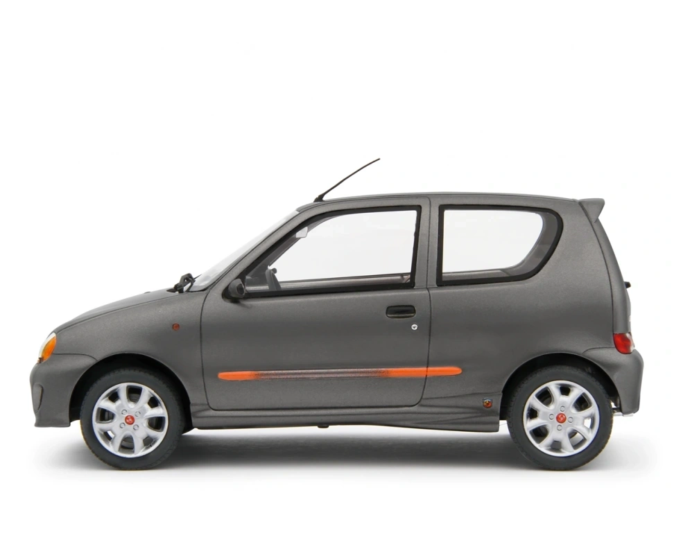 LAUDORACING - 1:18 Fiat Seicento Sporting 1998 - Grigio scuro met.