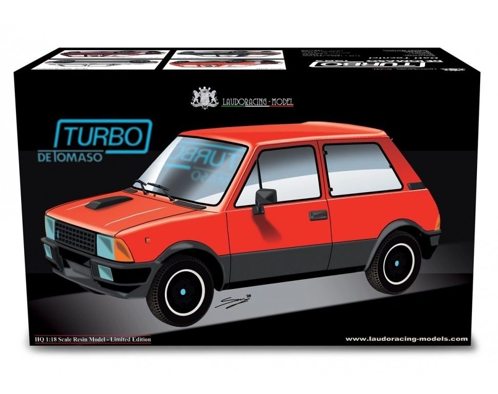LAUDORACING 1:18 - Innocenti De Tomaso Turbo 1983 Rosso