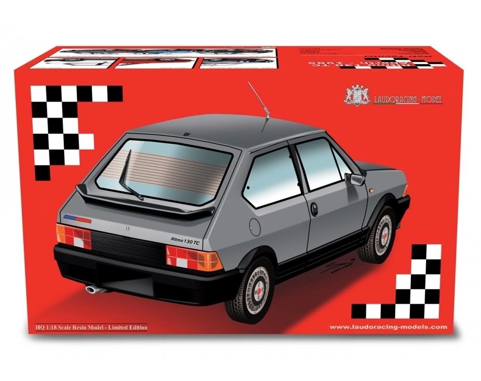 LAUDORACING - 1:18 Fiat Ritmo 130 TC Abarth 1985 Rosso