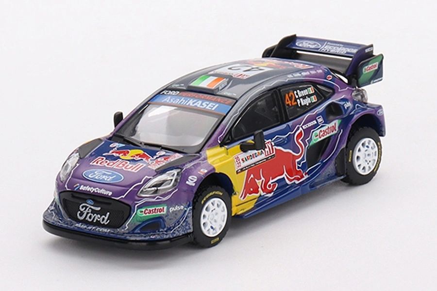 MINI GT - 1:64 - Ford Puma Rally1 #42 M-Sport Ford WRT 2022 Rally Italia Sardegna 2nd Breen