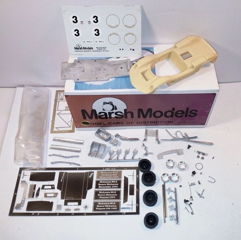 Marsh Models 1:43 - Mc Laren Chevrolet M1A Can Am '65 Riverside #3 G.Hill Resin metal KIT to built