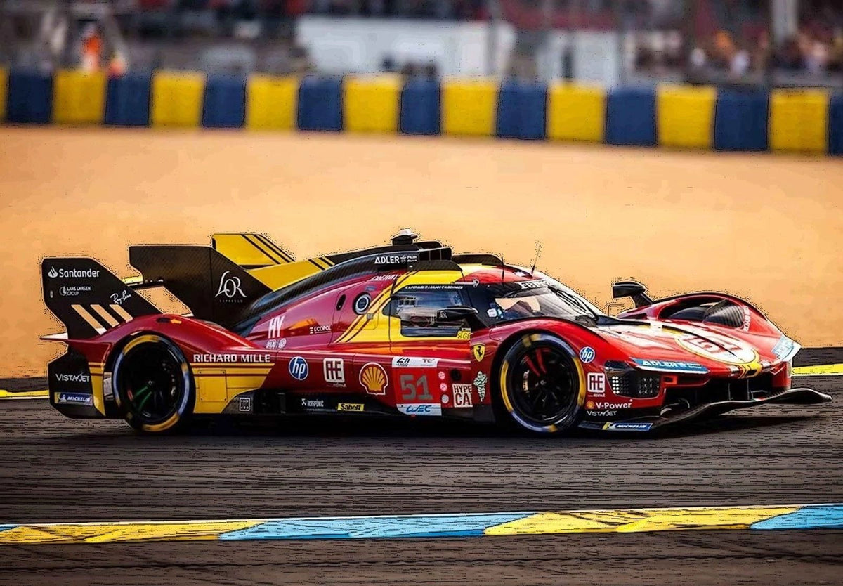 **PRE-ORDER** BBR - 1:18 - Ferrari 499P Car N. 51 - 3rd Le Mans 2024 PierGuidi-Giovinazzi-Calado