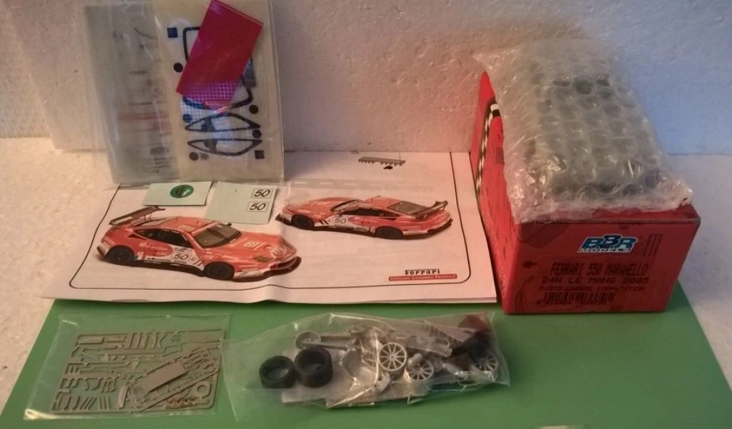 BBR 1:43 - Ferrari 550 Maranello LARBRE COMP. Le Mans 2005 #50 Resin metal kit to built
