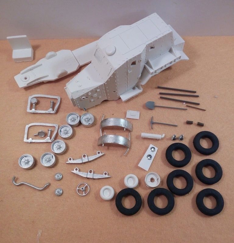 ESDO 1:43 - Peugeot Laffly S-15T Reconnaissance vehicule 1934 Resin Kit to built