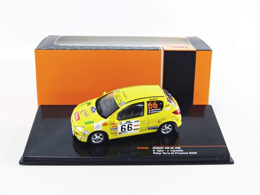 IXO 1:43 RAM698 - PEUGEOT 206 XS #66 Ogier Rallye Terre de Provence 2006