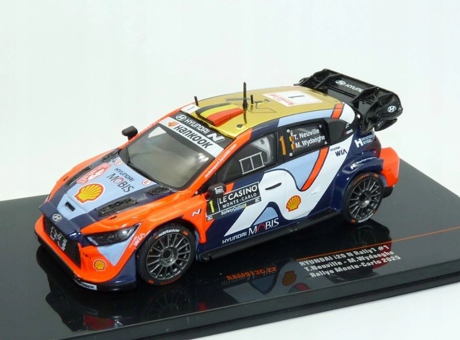 IXO 1:43 - Hyundai i20N R1 #1 Rally Montecarlo 2025 Neuville-Wydaeghe
