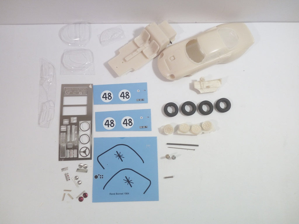 GCAM 1:43 - Renè & Bonnet Aerojet Le Mans '64 #48 Handmade factory built from resin kit