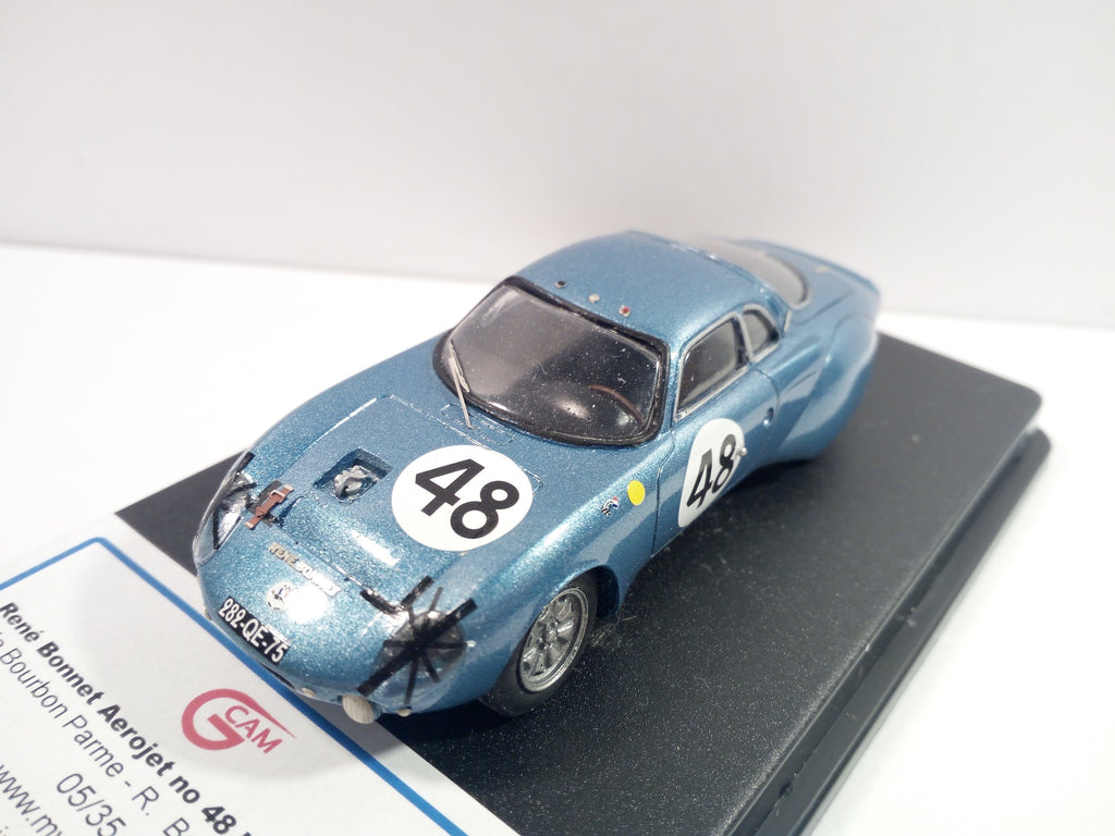 GCAM 1:43 - Renè & Bonnet Aerojet Le Mans '64 #48 Handmade factory built from resin kit