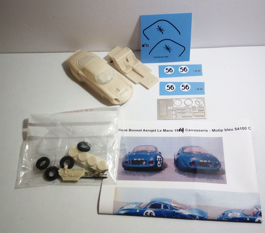 GCAM 1:43 - Renè & Bonnet Aerojet Le Mans '64 #56 Handmade factory built from resin kit
