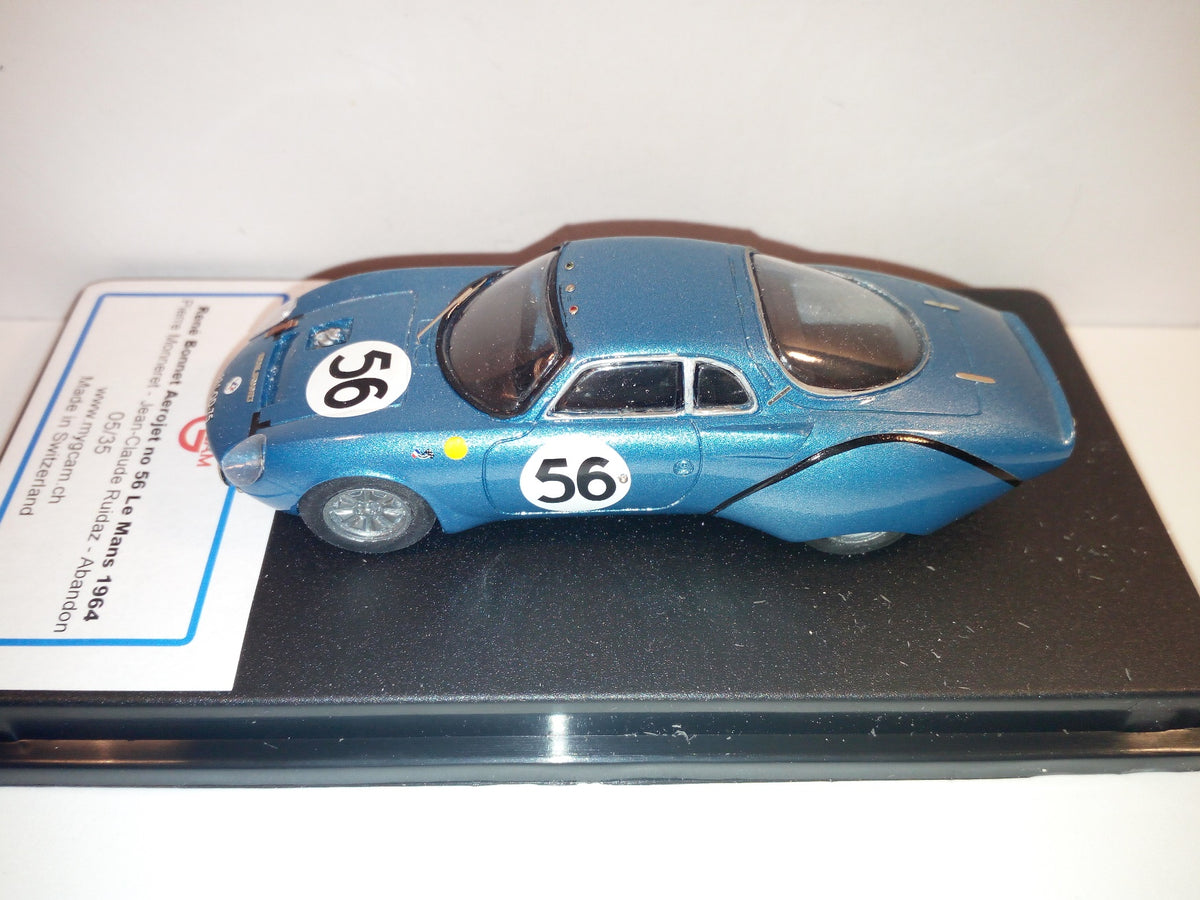 GCAM 1:43 - Renè & Bonnet Aerojet Le Mans '64 #56 Handmade factory built from resin kit