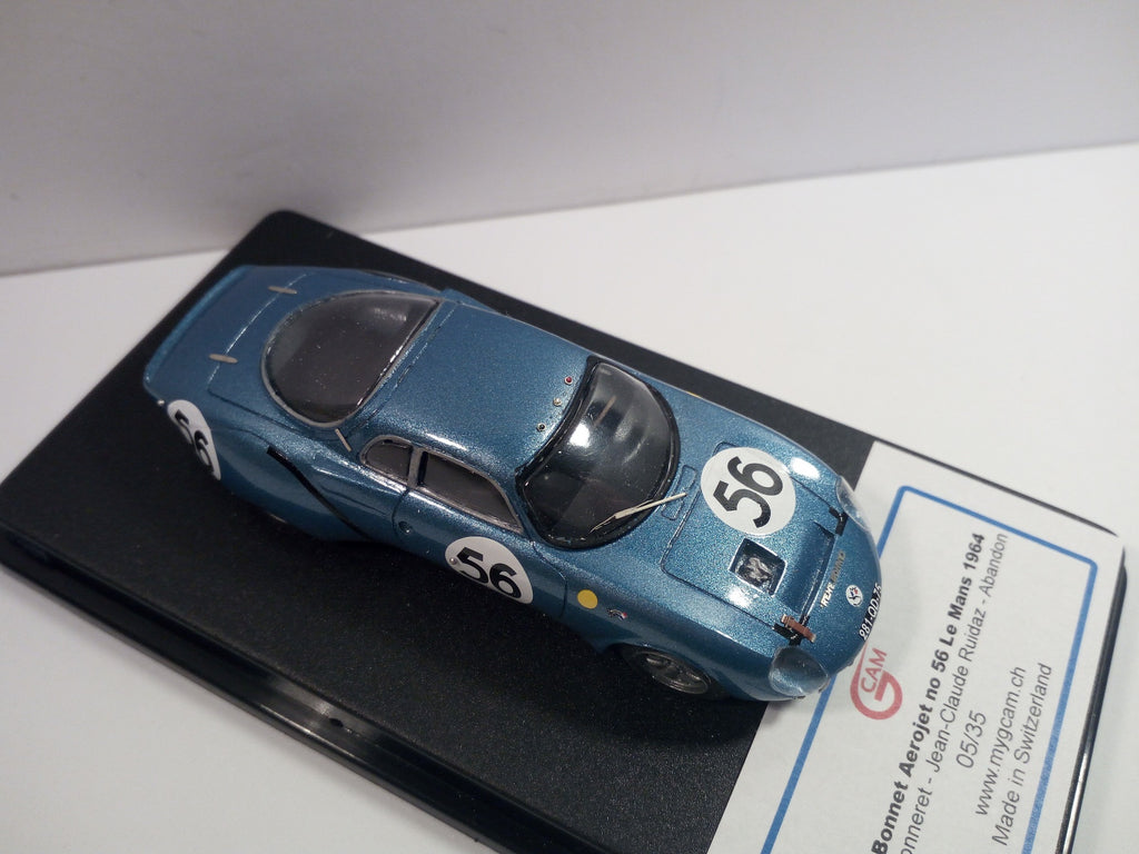 GCAM 1:43 - Renè & Bonnet Aerojet Le Mans '64 #56 Handmade factory built from resin kit