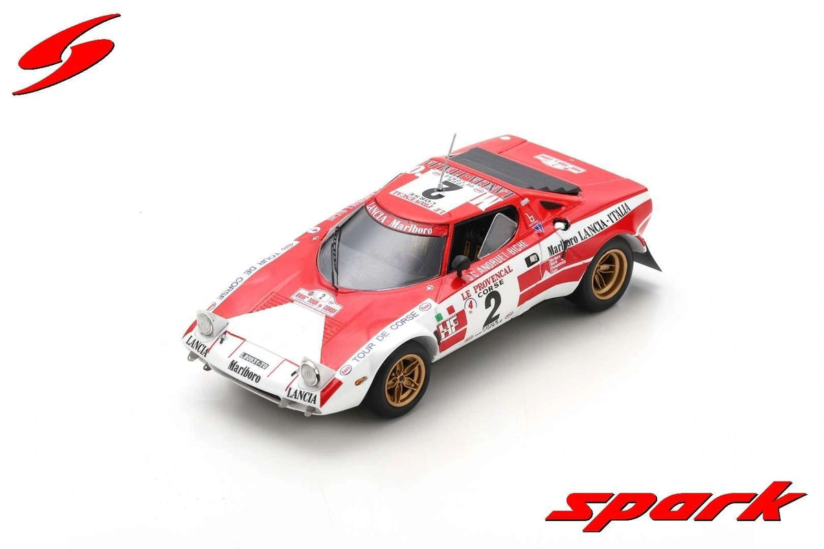 SPARK 1:43 - Lancia Stratos HF #2 WINNER Tour de Corse 1974 Andruet- Biche