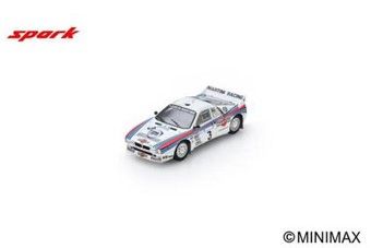 **PRE-ORDER** SPARK 1:43 S9167 - LANCIA 037 Rally N°3 Winner Rallye Acropolis 1983 W. Röhrl - C. Geistdörfer