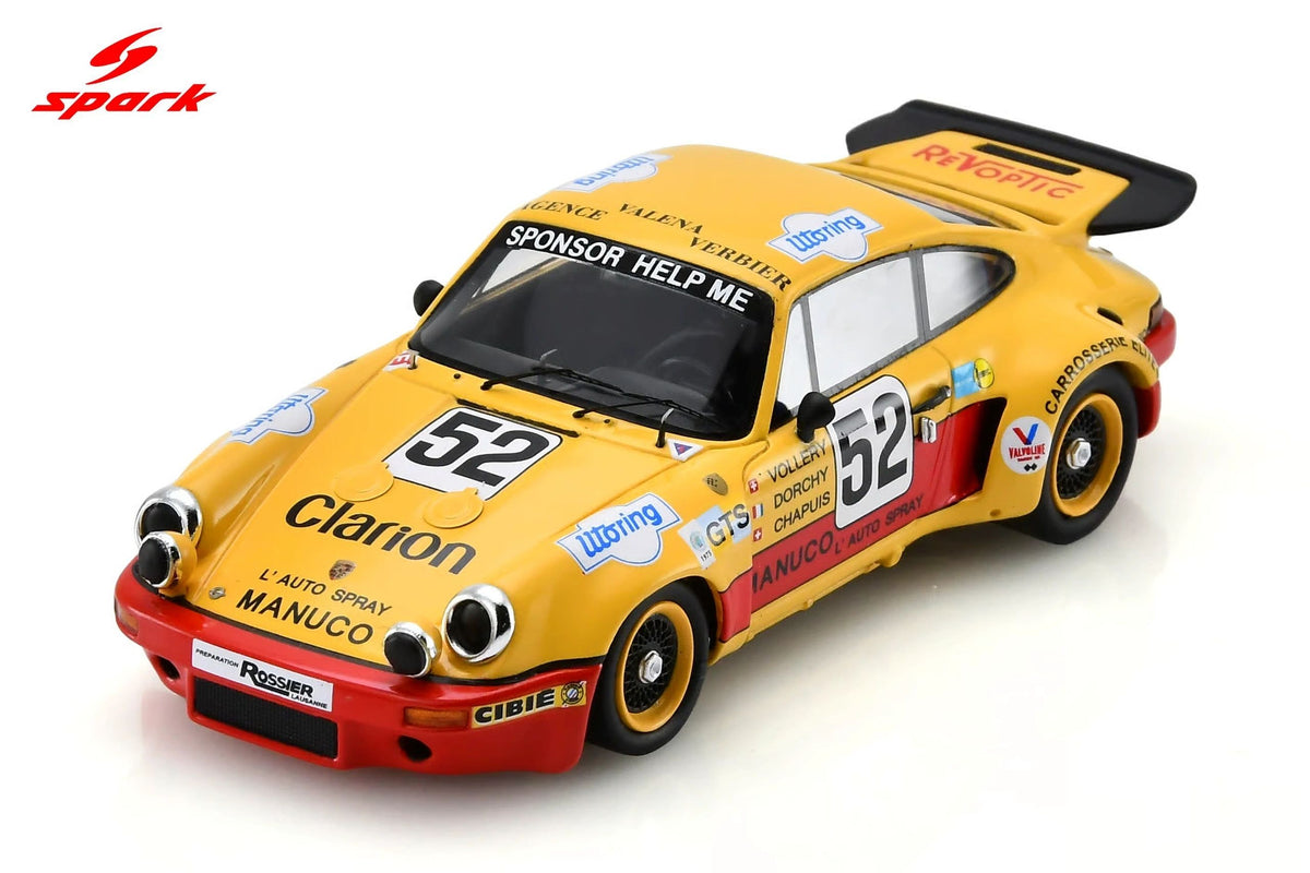 SPARK 1:43 S9802 - Porsche Carrera RSR 3.0 No.52 Le Mans 24H 1975 W. Vollery-R. Dorchy-E. Chapuis