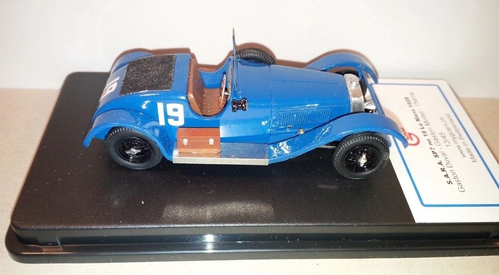 GCAM 1:43 - SARA SP7 Le Mans '28 #19 Factory Hand built kit