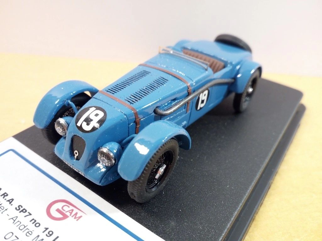 GCAM 1:43 - SARA SP7 Le Mans '33 #19 Factory Hand built kit