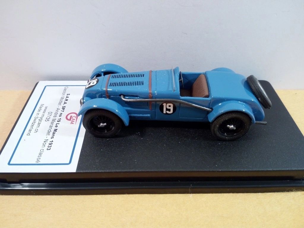 GCAM 1:43 - SARA SP7 Le Mans '33 #19 Factory Hand built kit