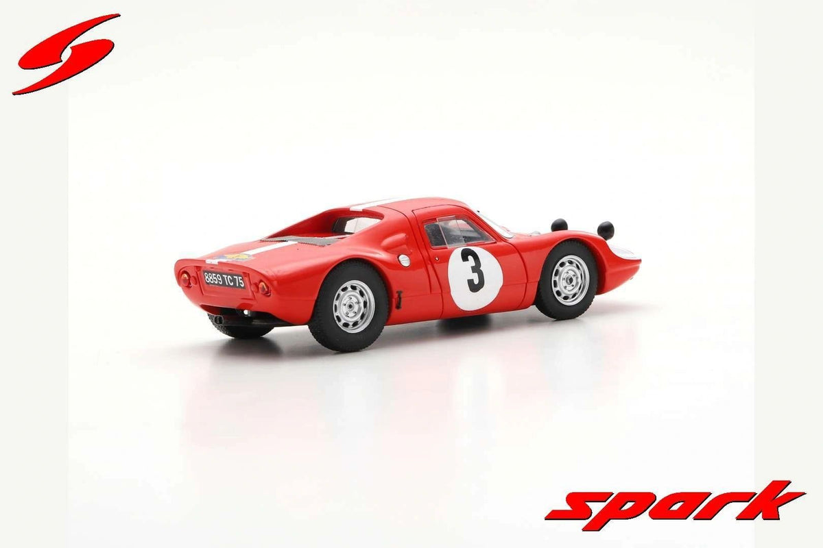 SPARK 1:43 SF165 - PORSCHE 904 GTS NO.3 RALLYE DES ROUTES DU NORD 1967 FRANÇOIS DUMOUSSEAU