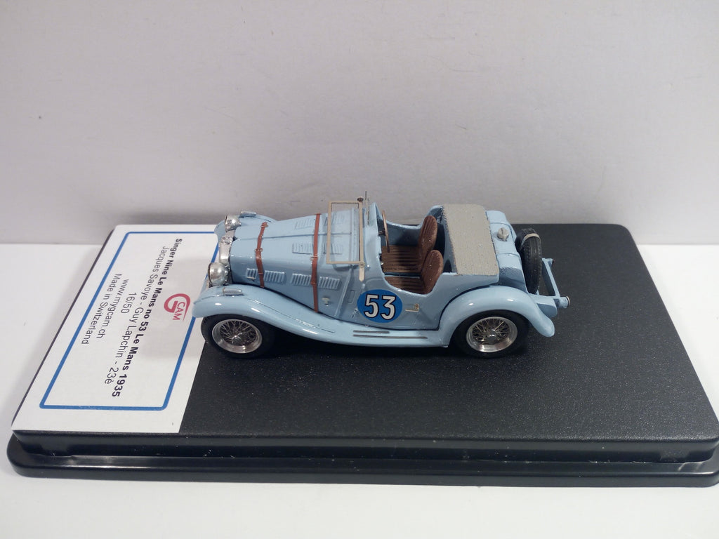 GCAM 1:43 - Singer Nine Le Mans '35 #53 Handmade factory built from resin kit