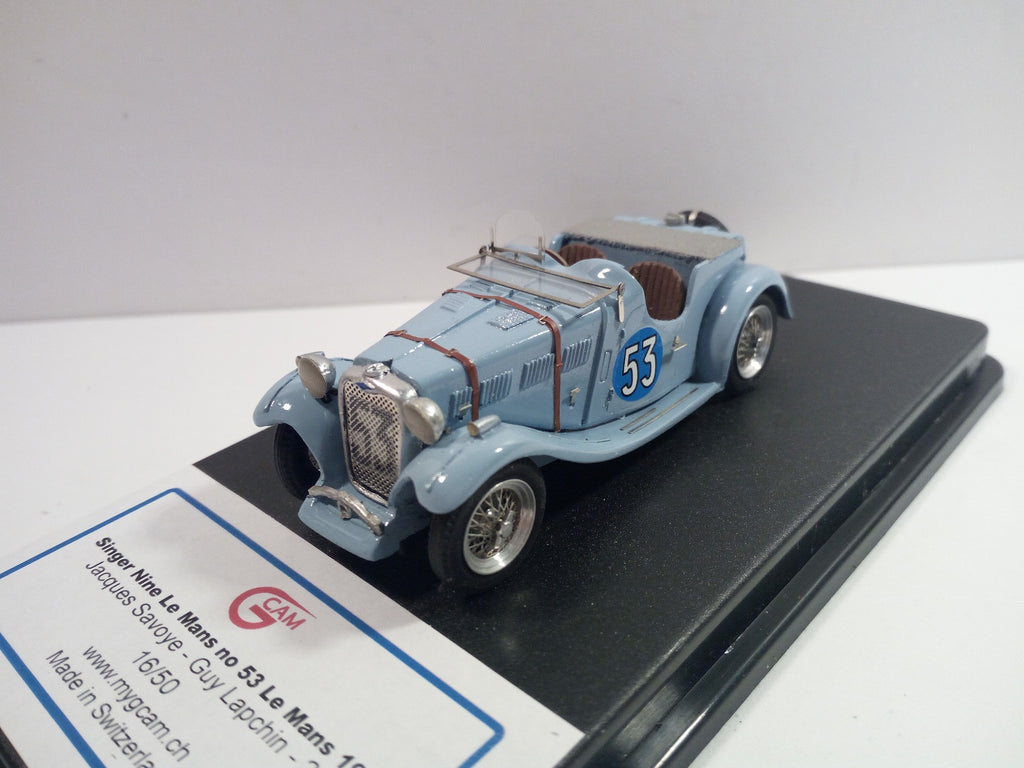 GCAM 1:43 - Singer Nine Le Mans '35 #53 Handmade factory built from resin kit