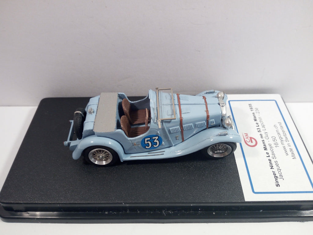 GCAM 1:43 - Singer Nine Le Mans '35 #53 Handmade factory built from resin kit